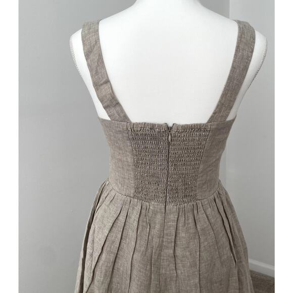 NWT Quince Beige Linen Fit&Flare Sundress Size S - Picture 6 of 16